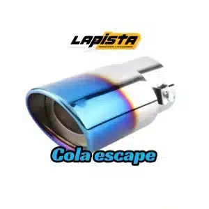 Cola de escape cromada punta quemada